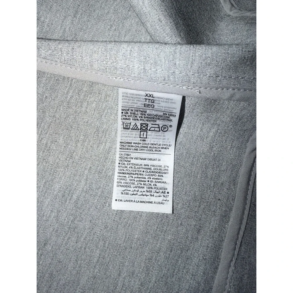 Old Navy Blazer Women XXL Grey New NWT Heathered Jersey Knit Stretch Jacket